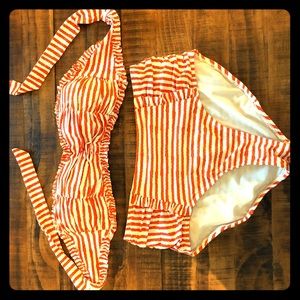 LOFT high waisted swim set